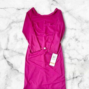 Tower Hill Collections Women Dress Red (Magenta) 3/4 Sleeves, Brand New with Tag